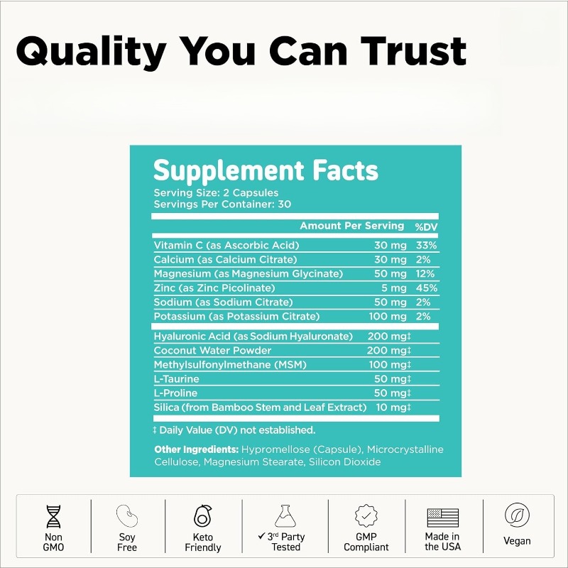 히알루론산 보충제에는 MSM, 비타민 C, 코코넛 파우 - Vitamin C Powder 리뷰 및 가격