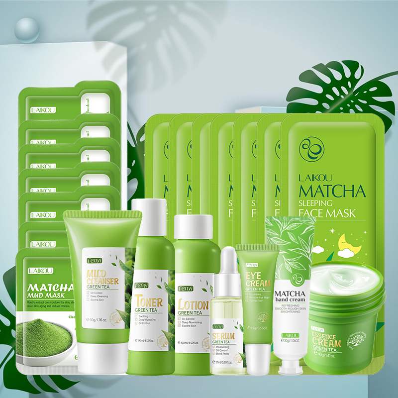 녹차 스킨케어 키트 한국 화장품 보습 각질제거 뷰티 페 - Skincare Korea 리뷰 및 가격