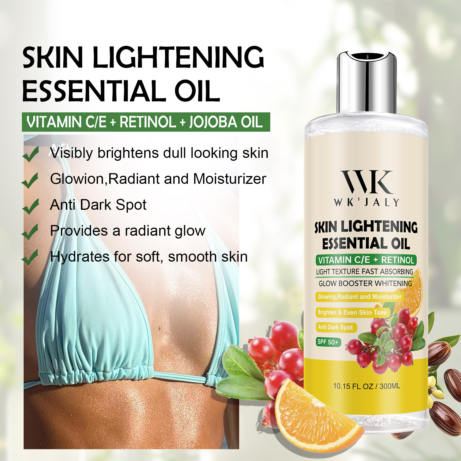 WK JALY 비타민 C & 레티놀 라이트닝 오일, 보 - Retinol Vitamin A Cream 리뷰 및 가격