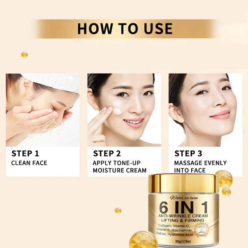 6-in-1 주름개선 크림. 리프트 효과를 주고, 탄력 - Retinol Vitamin A Cream 리뷰 및 가격