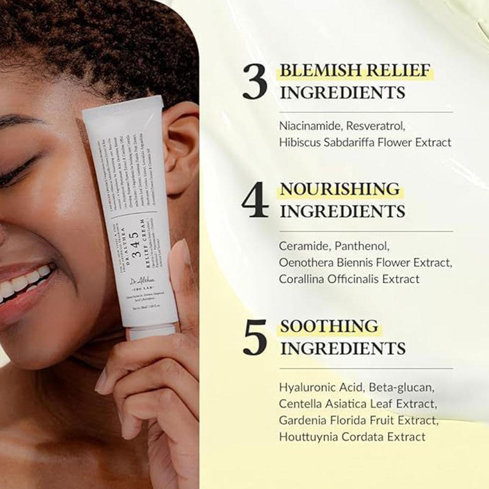 345 릴리프 크림 여드름 자국 개선 장벽 보호 모이스 - Skincare Korea 리뷰 및 가격