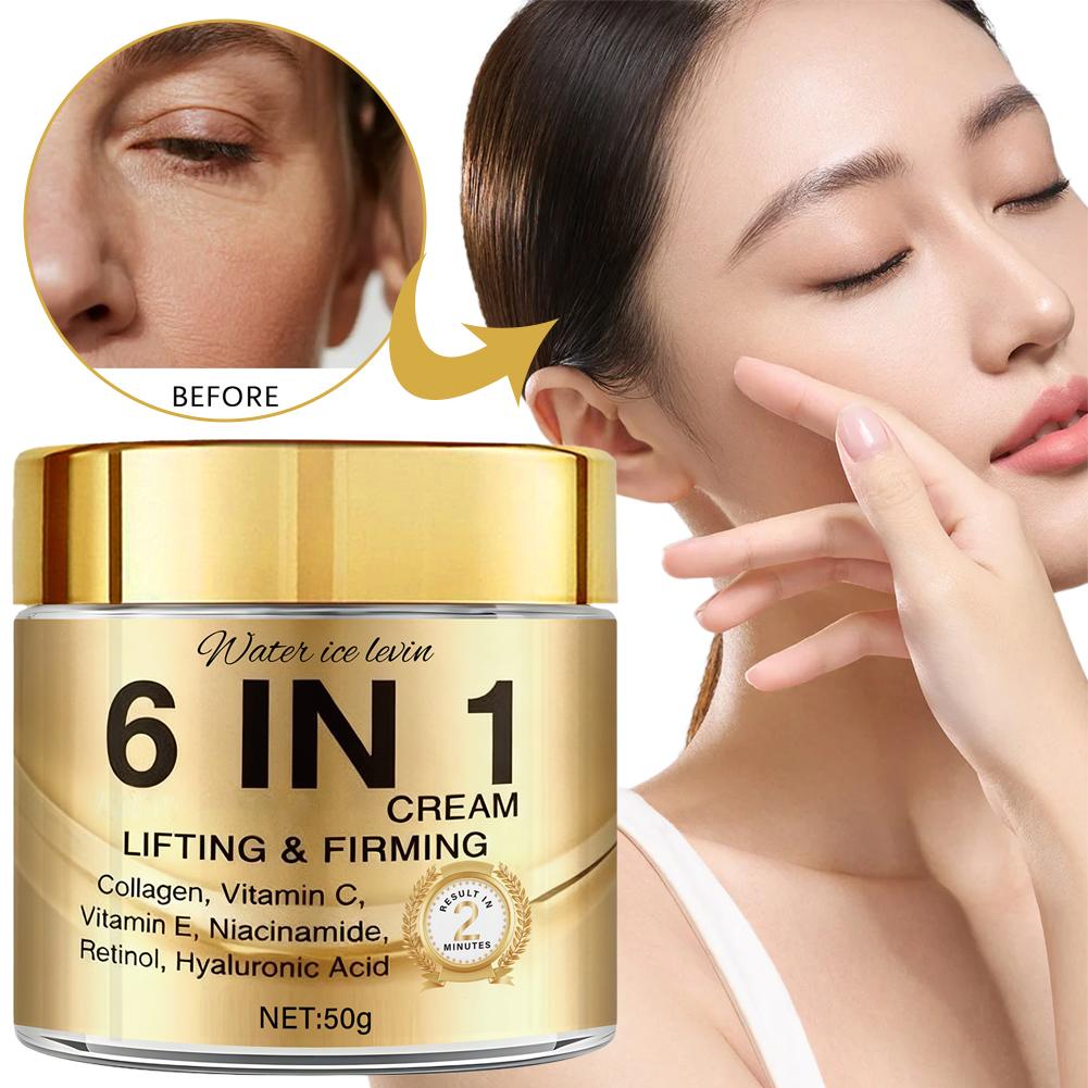 6 in 1 콜라겐 페이스 크림 리프팅 탄력 보습제 비 - Retinol Vitamin A Cream 리뷰 및 가격